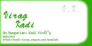 virag kadi business card